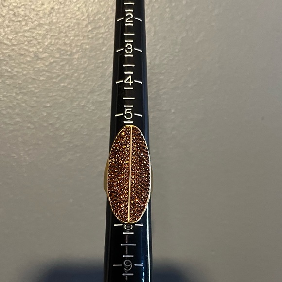 Henri Bendel Tribal Brown Crystal Ring - Picture 4 of 10